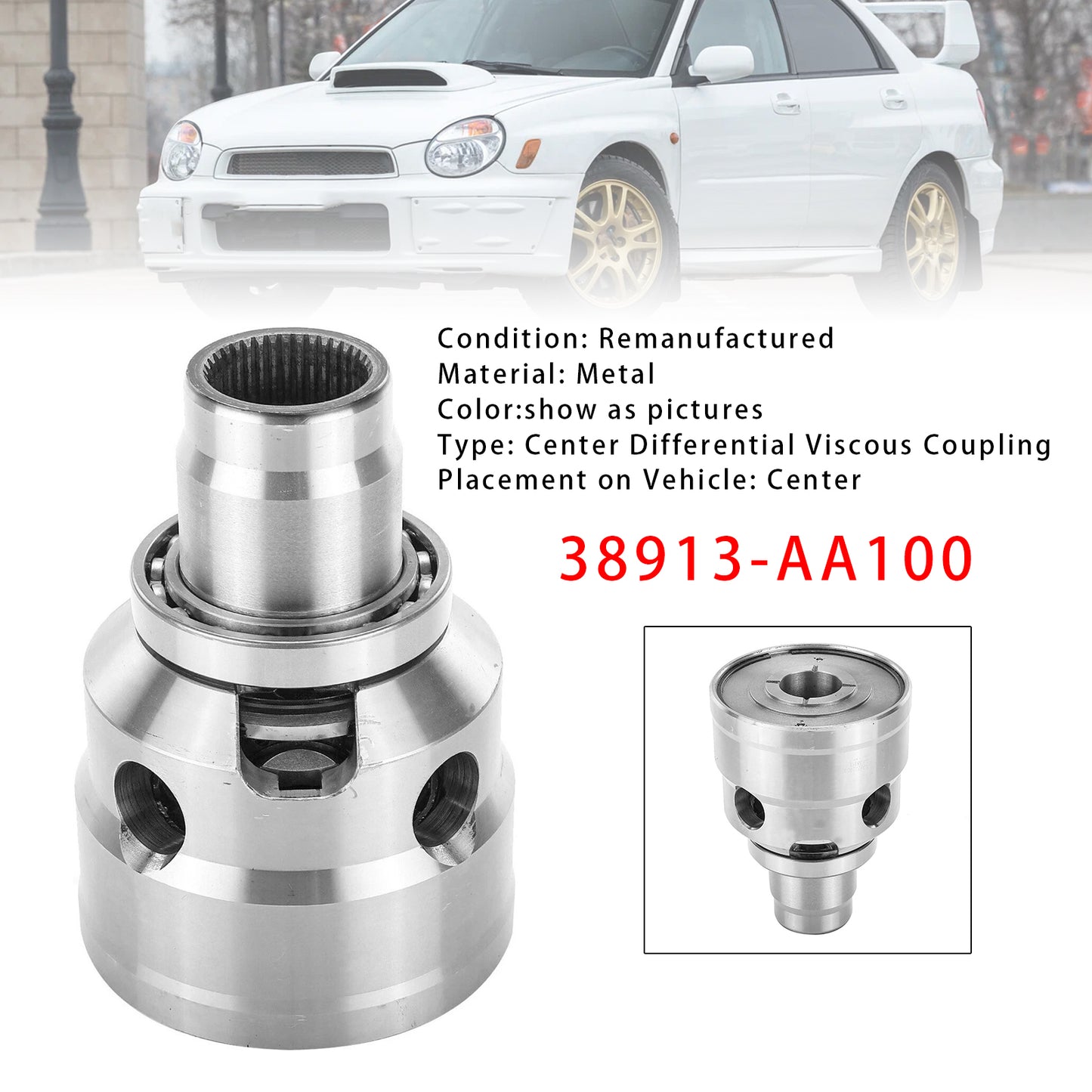 Subaru Forester Impreza 38913-AA100 Center Differential Viscous Coupling
