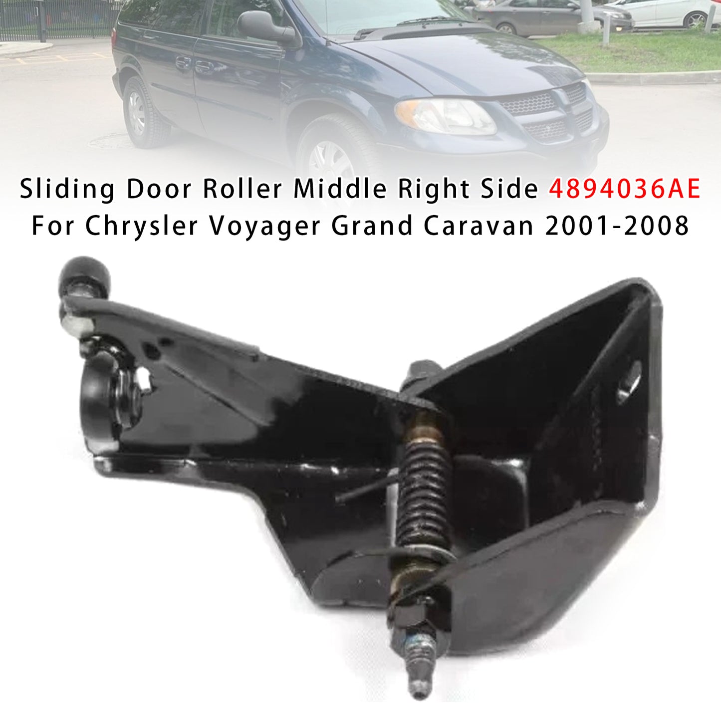 2001-2008 Chrysler Voyager Grand Caravan 4894036AE Sliding Door Roller Middle Right Side