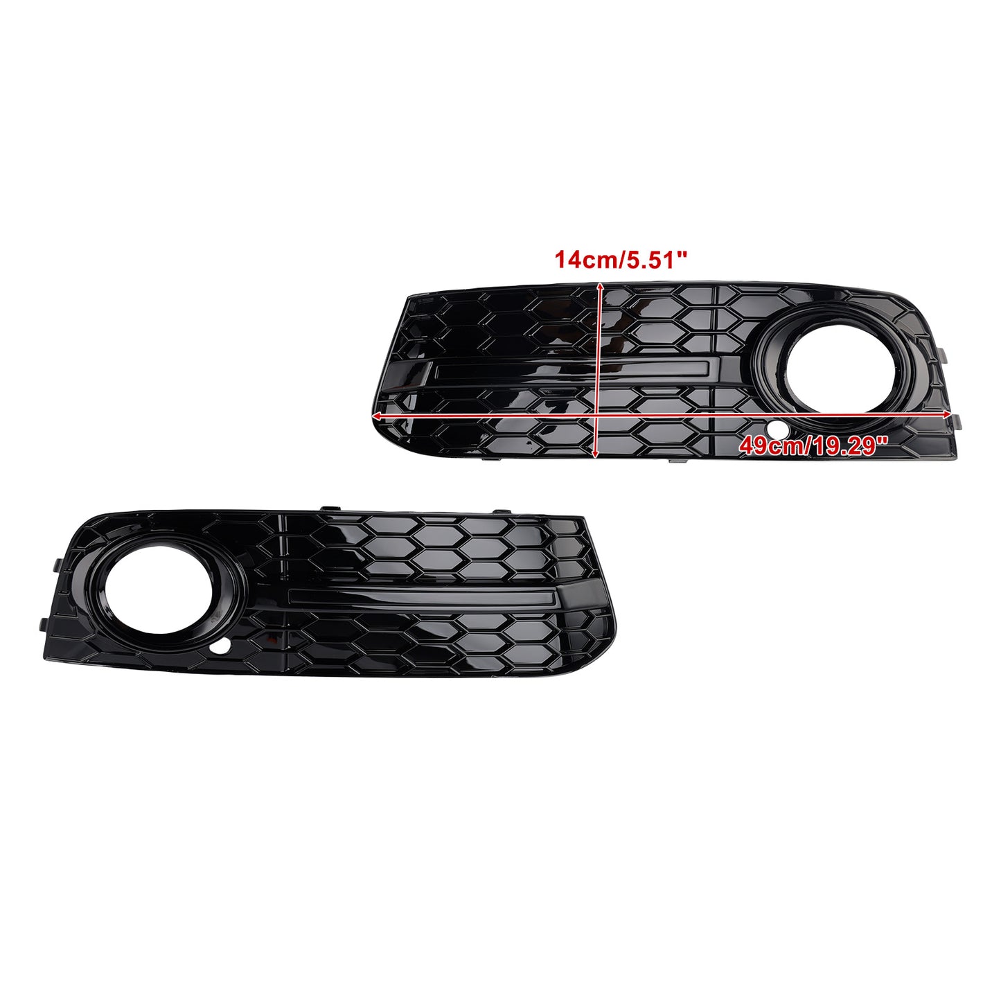 2009-2012 Audi A4 B8 Standard Version 8K0807682 2PCS Front Honeycomb Fog Light Grill