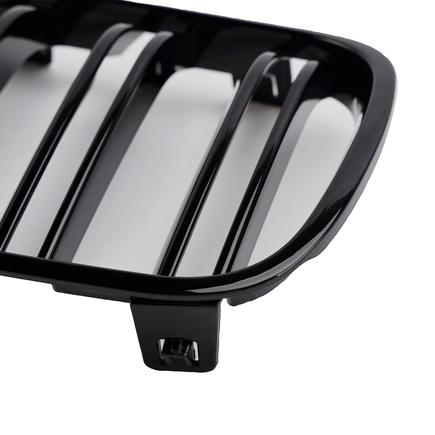2007-2010 BMW X3 E83 LCI 2PCS Gloss Black Front Bumper Grille Grill Fit