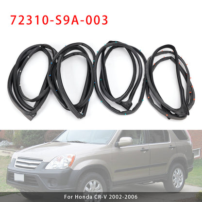 2002-2006 Honda CR-V 72310-S9A-003 4PCS Weatherstrip Seal Gasket
