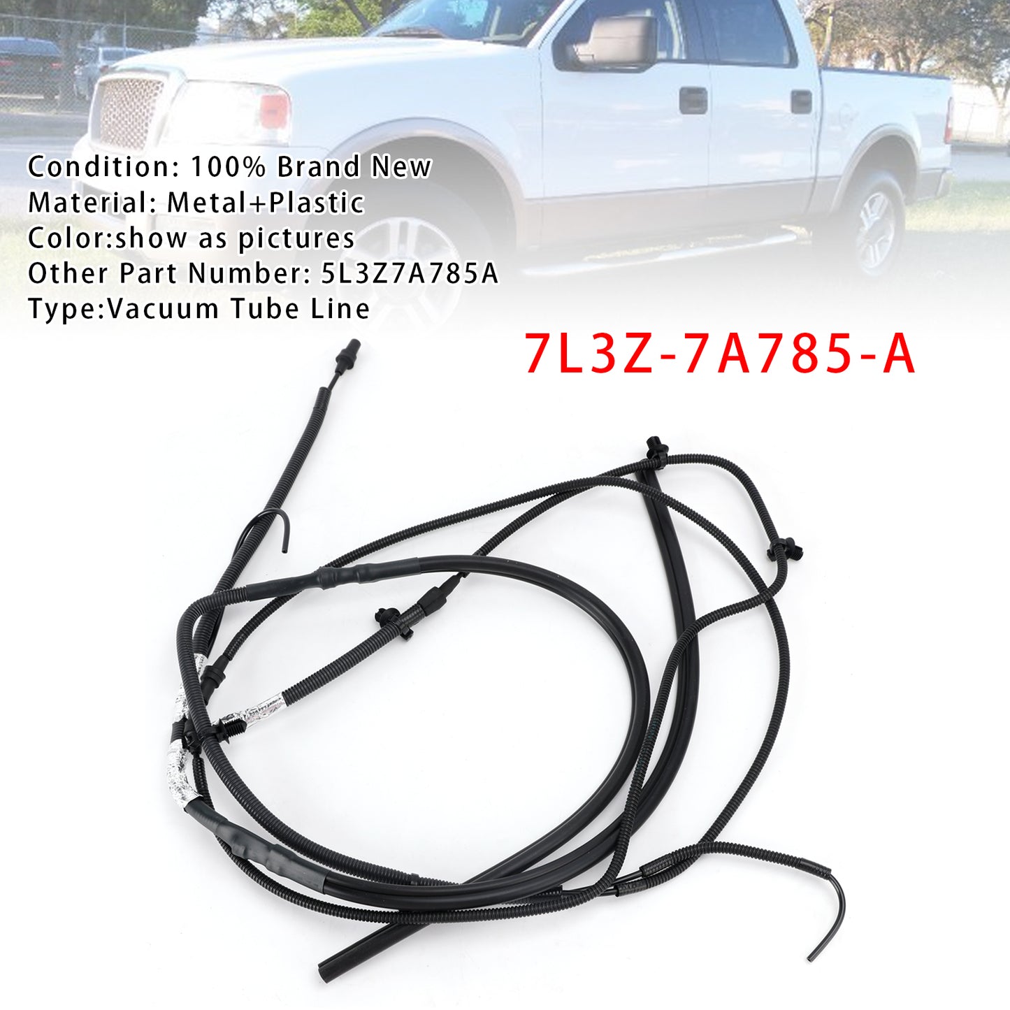 2004-2008 Ford F-150 F 150 7L3Z7A785A 4x4 Auto Hub Lock Vacuum Tube Line