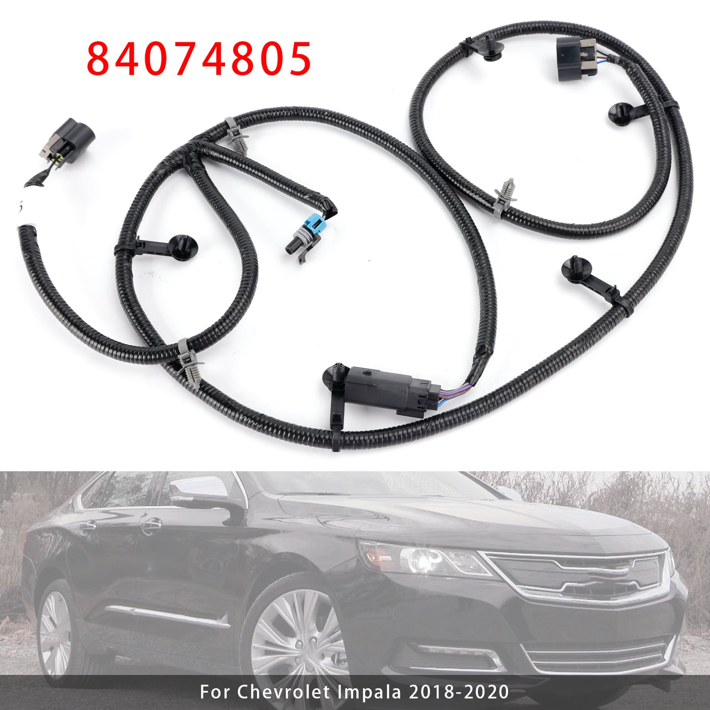 2018-2020 Chevrolet Impala 84074805 Front Bumper Grille Harness