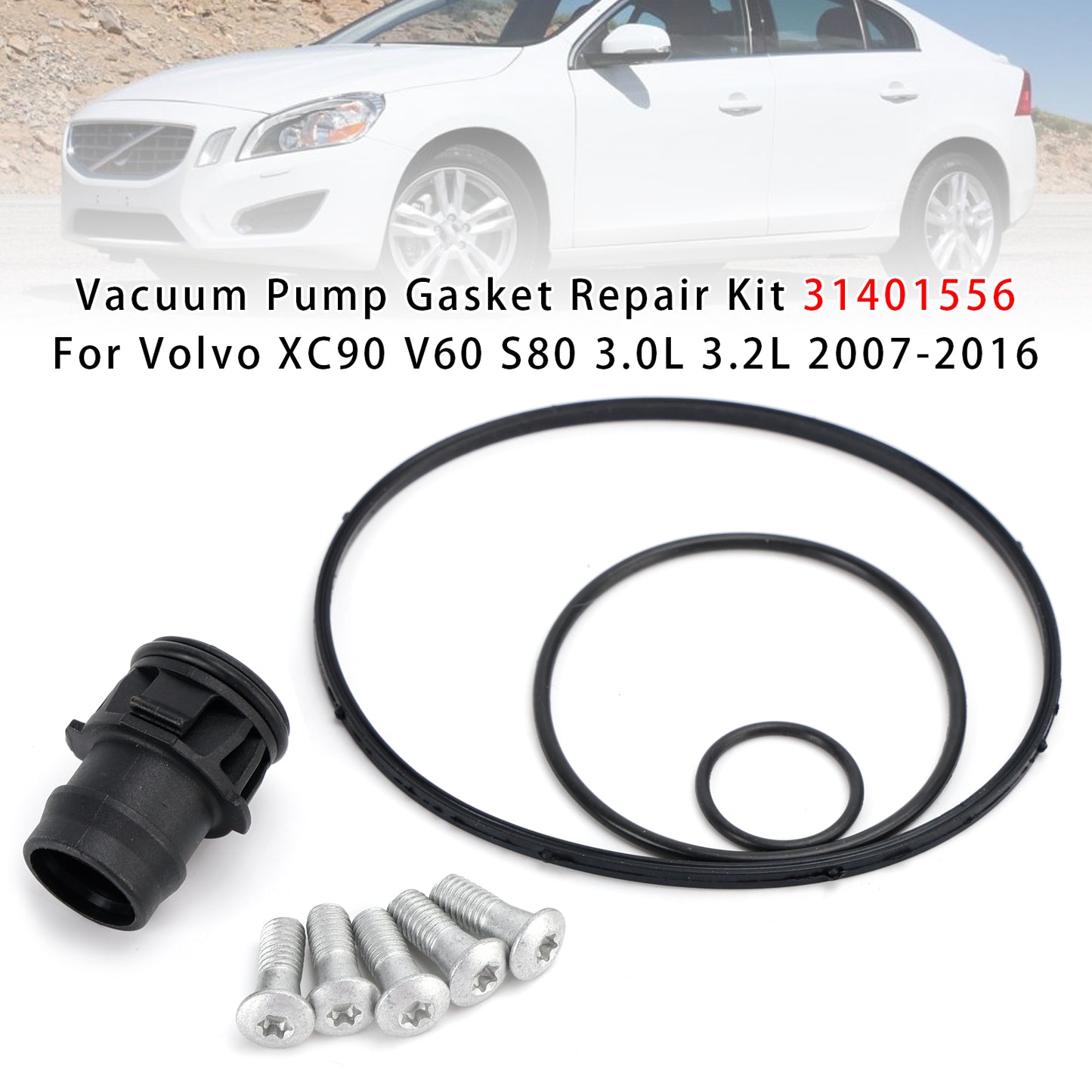 2007-2016 Volvo XC90 V60 S80 3.0L 3.2L 31401556 Vacuum Pump Gasket Repair Kit