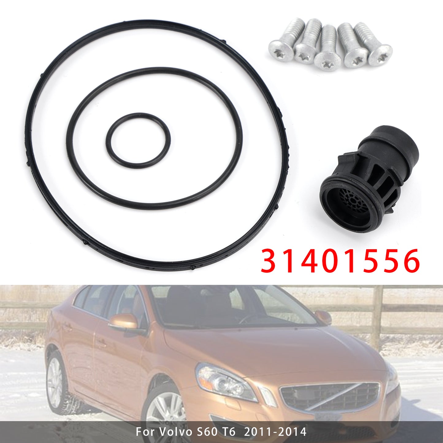 2007-2016 Volvo XC90 V60 S80 3.0L 3.2L 31401556 Vacuum Pump Gasket Repair Kit