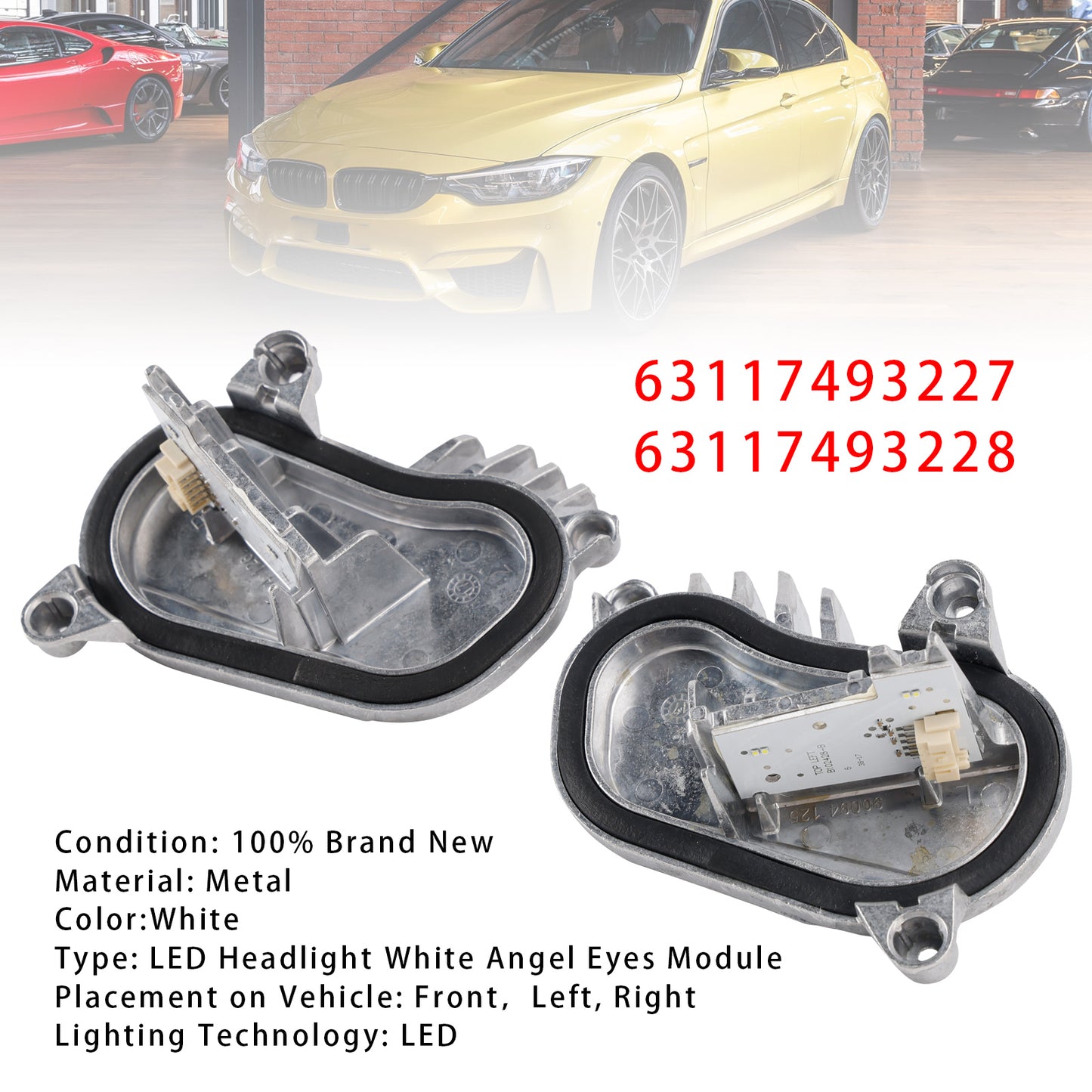 BMW F80 M3 LCI 63117493228 2PCS Angel Eye DRL LED Module