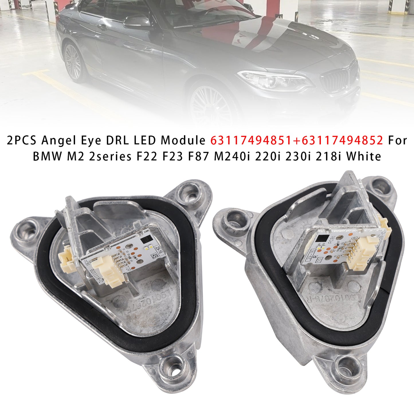 BMW F87 LCI M2 / M2 CS / M2 Competition 63117494852 2PCS Angel Eye DRL LED Module