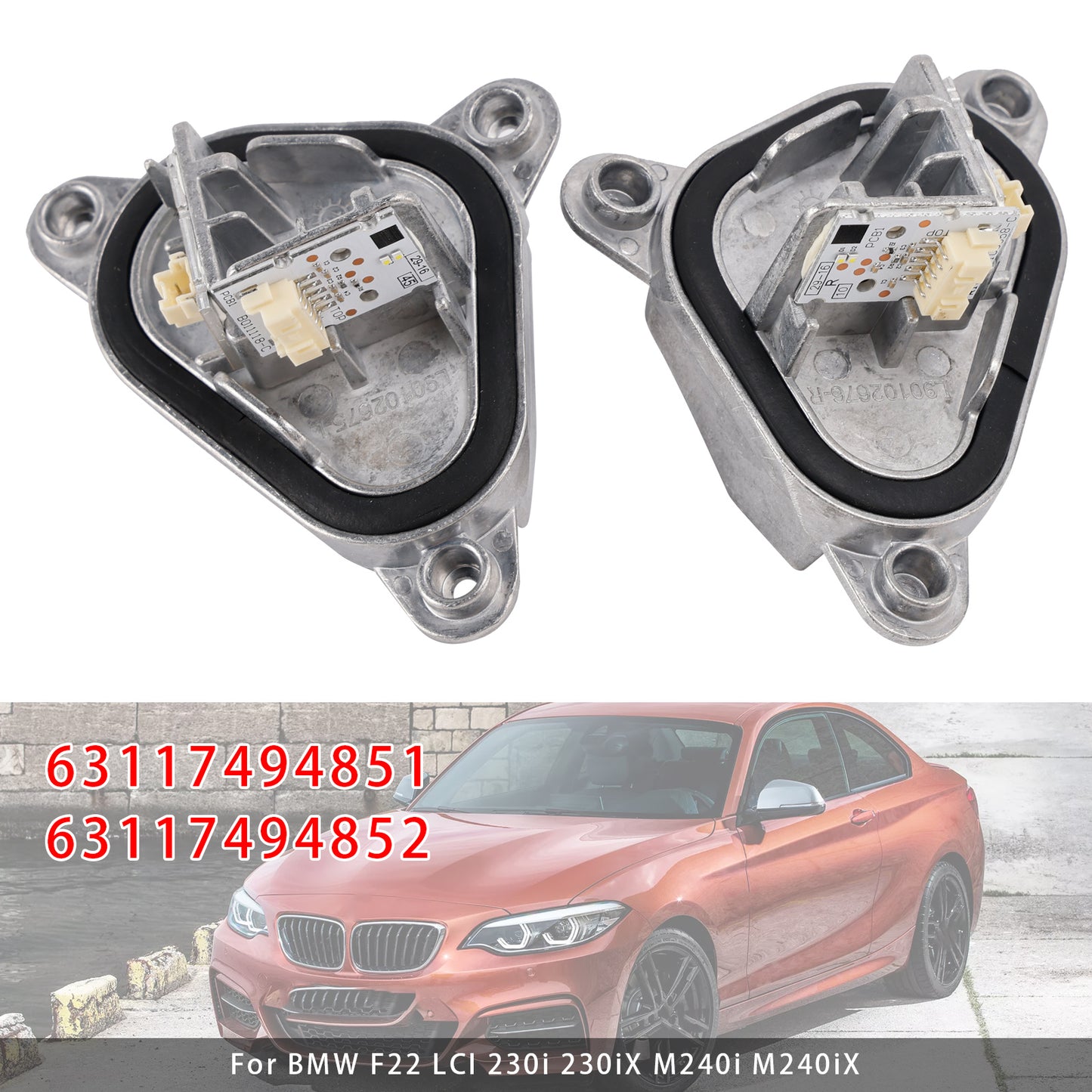 BMW F87 LCI M2 / M2 CS / M2 Competition 63117494852 2PCS Angel Eye DRL LED Module