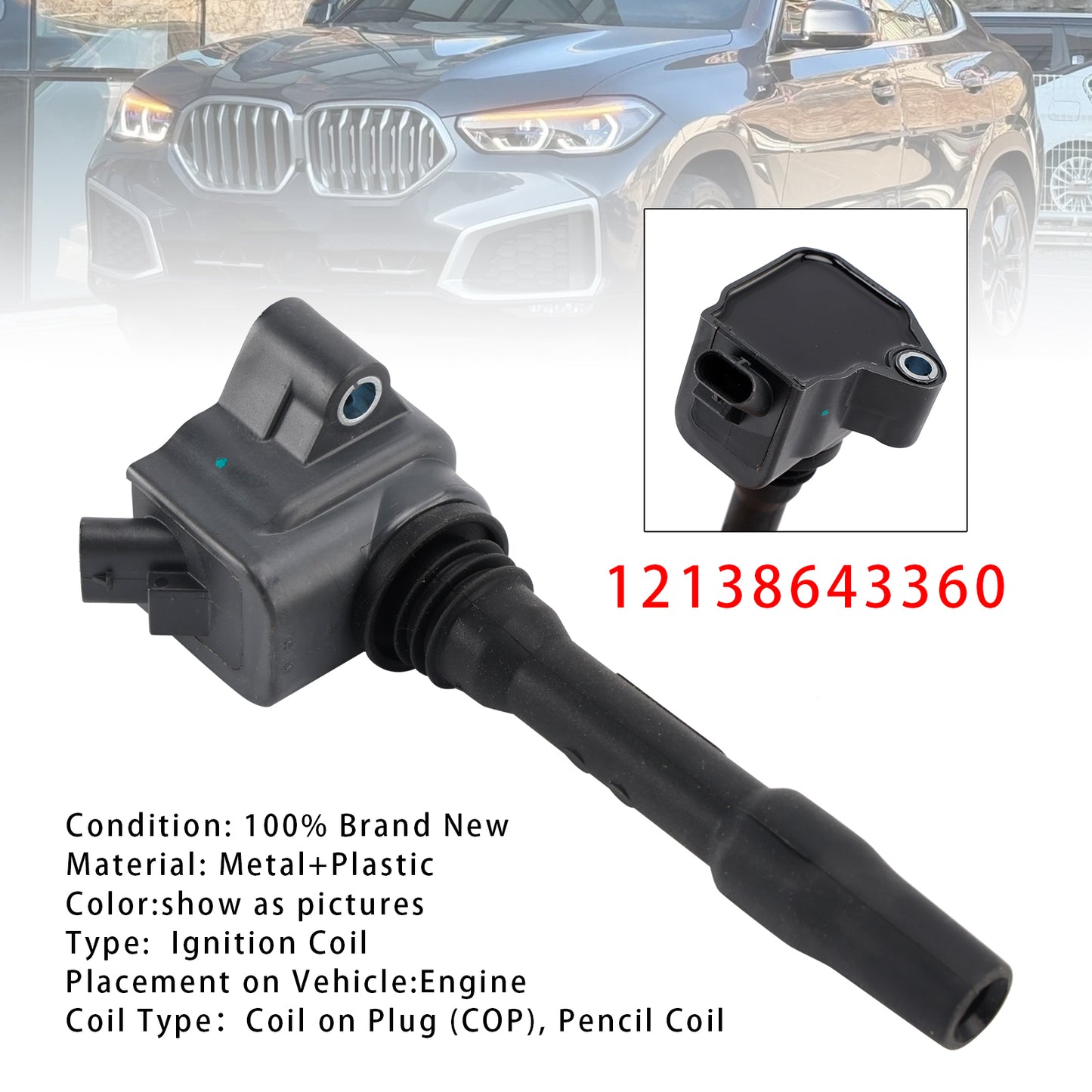 BMW MINI B38 B48 B58 Engines 12138643360 Ignition Coil