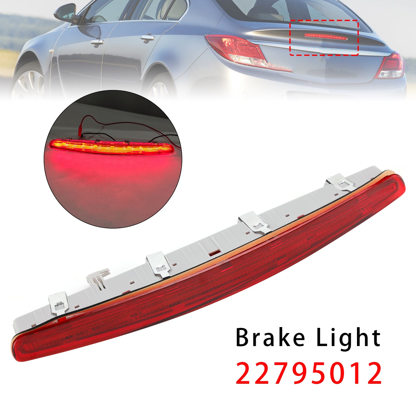 2008-2012 Vauxhall/Opel Insignia A Mk1 (Pre-Facelift) 13226842 Rear Third Brake Light Lamp