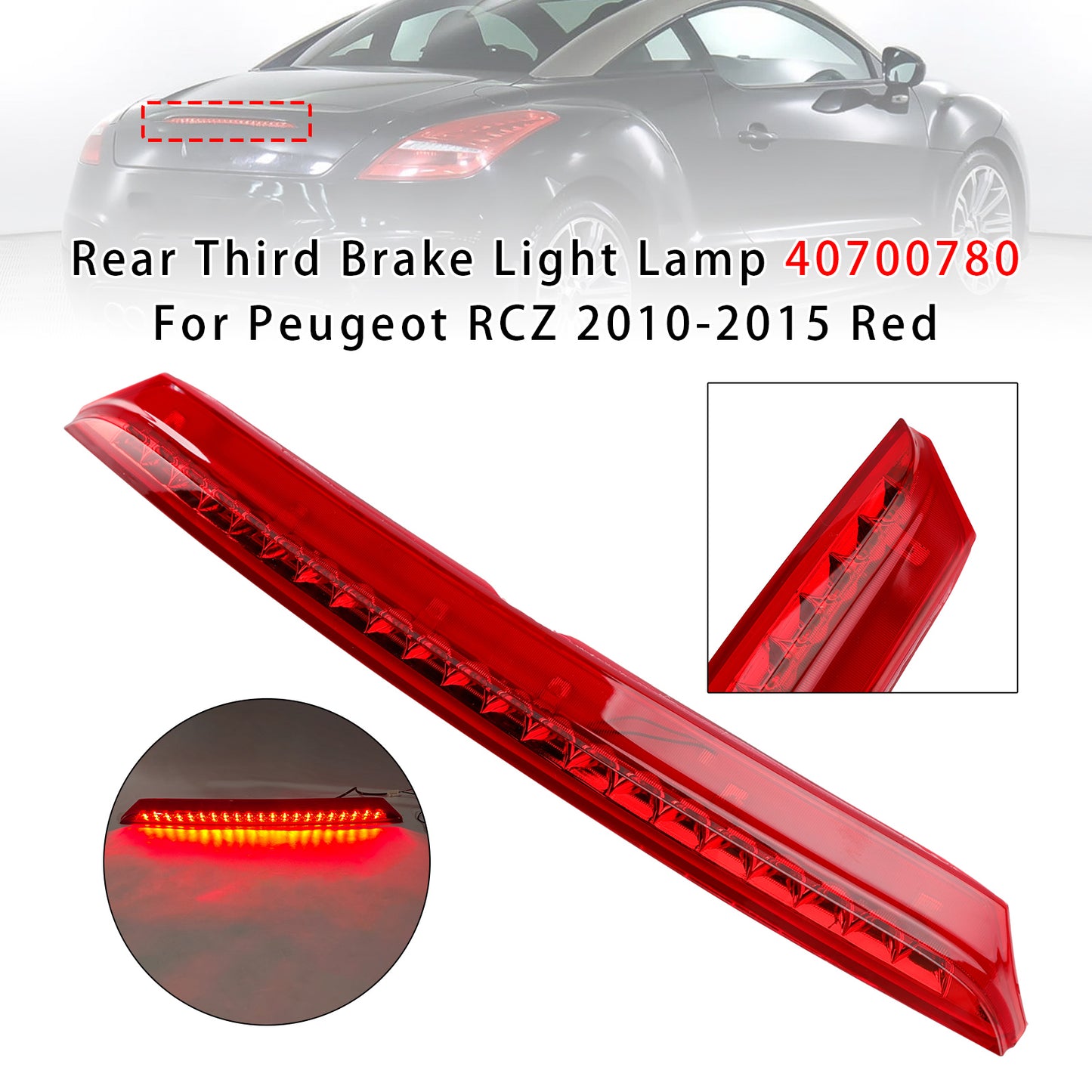 2010-2015 Peugeot RCZ 6350KE Rear Third Brake Light Lamp