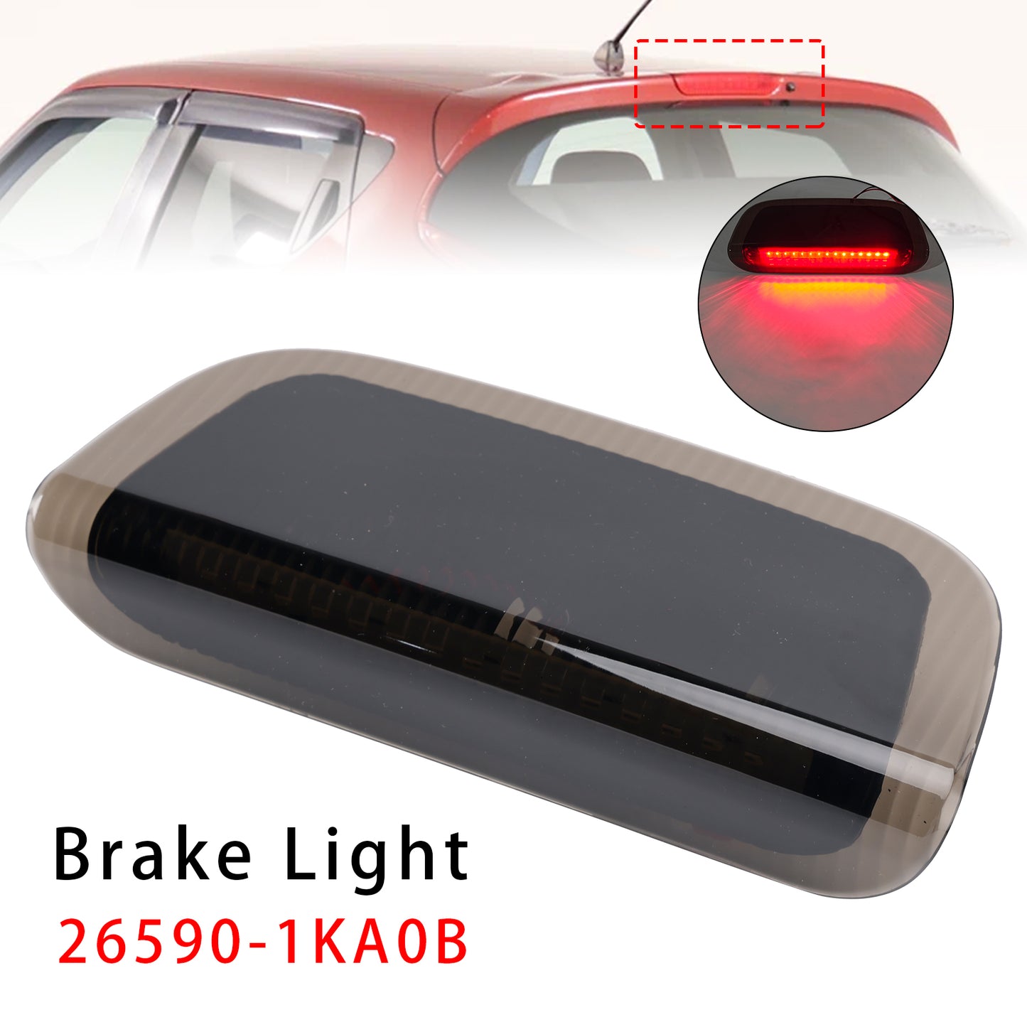 2010-2018 Nissan Juke MK1 F15 Black 26590-1KA0B Rear Third Brake Light Lamp