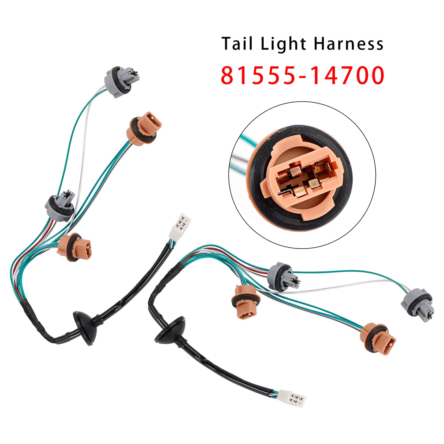 1997-1998 Toyota Supra 81555-14700 2PCS Tail Light Harness