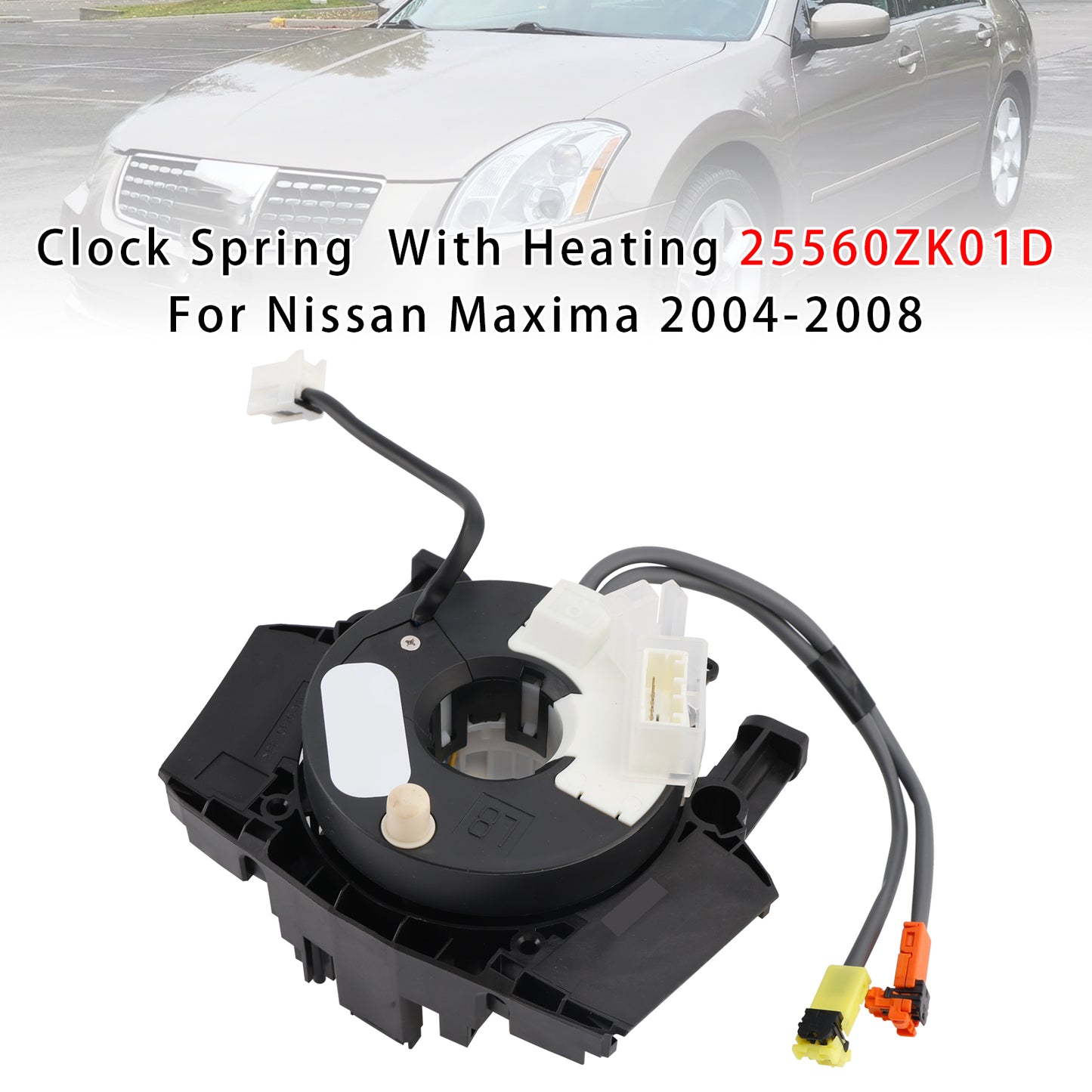 2004-2008 Nissan Maxima 25560ZK01D Clock Spring With Heating