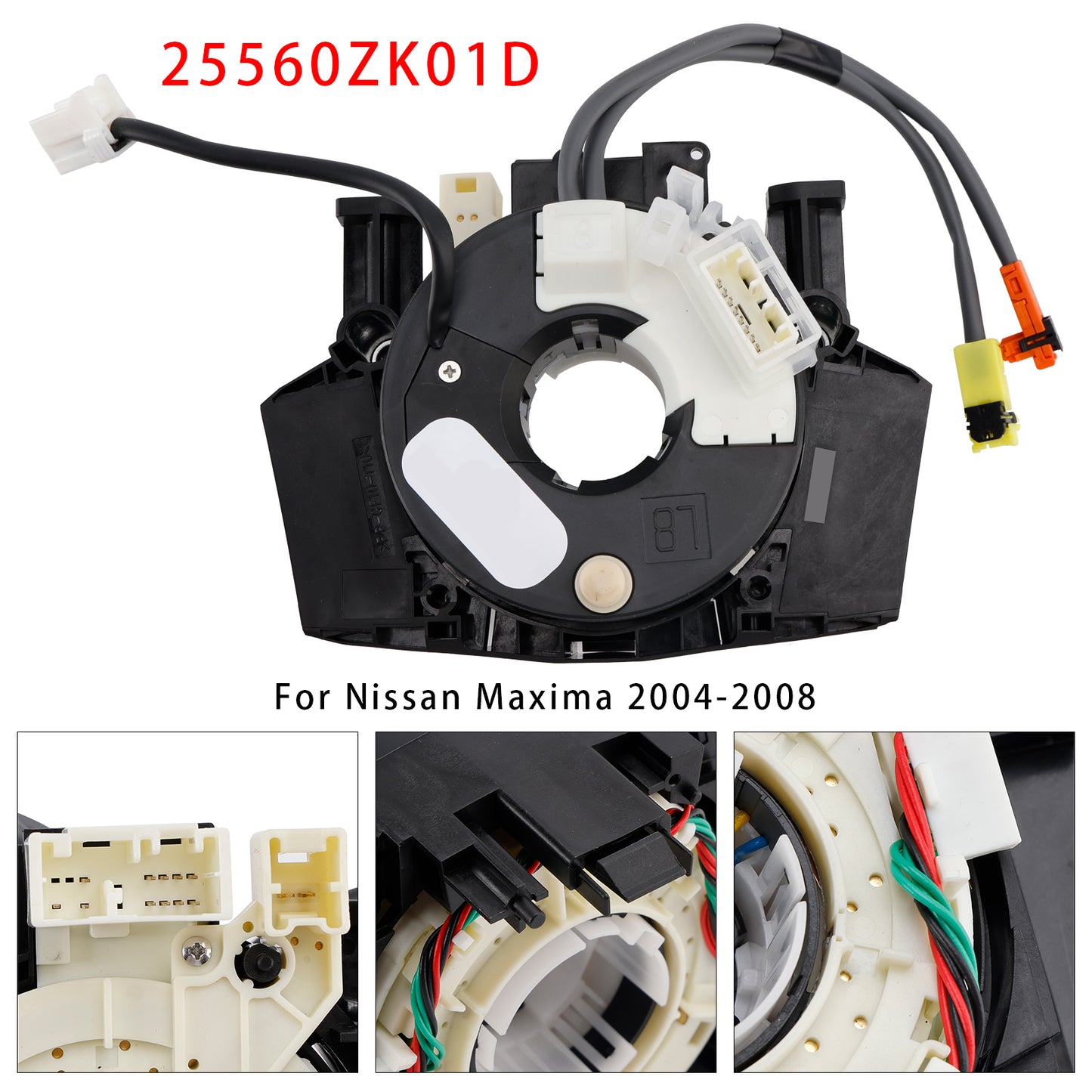 2004-2008 Nissan Maxima 25560ZK01D Clock Spring With Heating