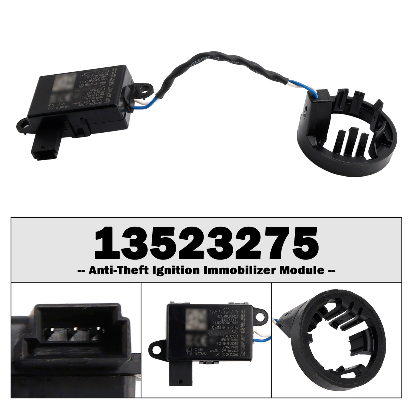 10-17 Chevy Equinox Terrain 13523275 Anti-Theft Ignition Immobilizer Module