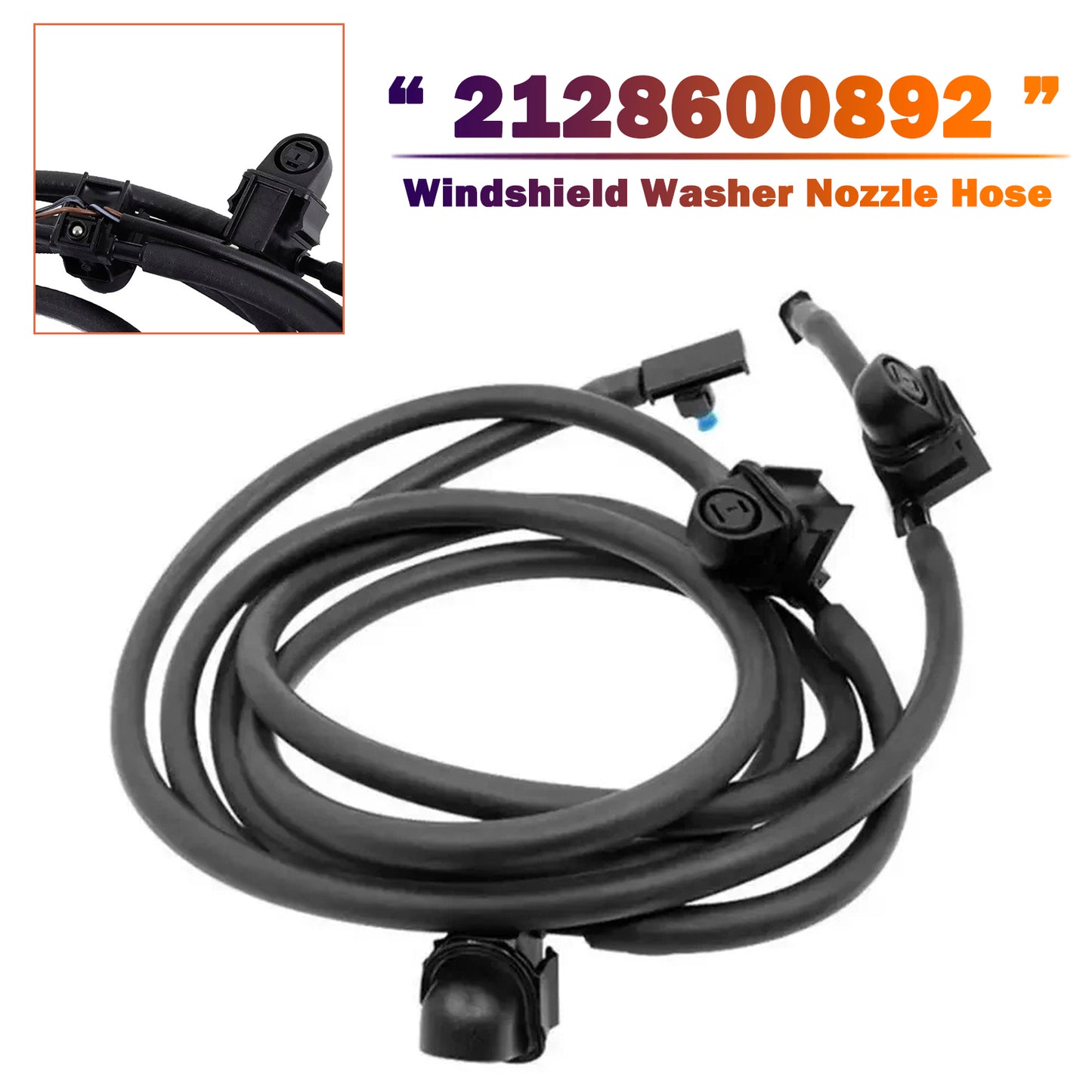E/GLS-Class S212 W212 V212 2128600892 Windshield Washer Nozzle Hose Heated