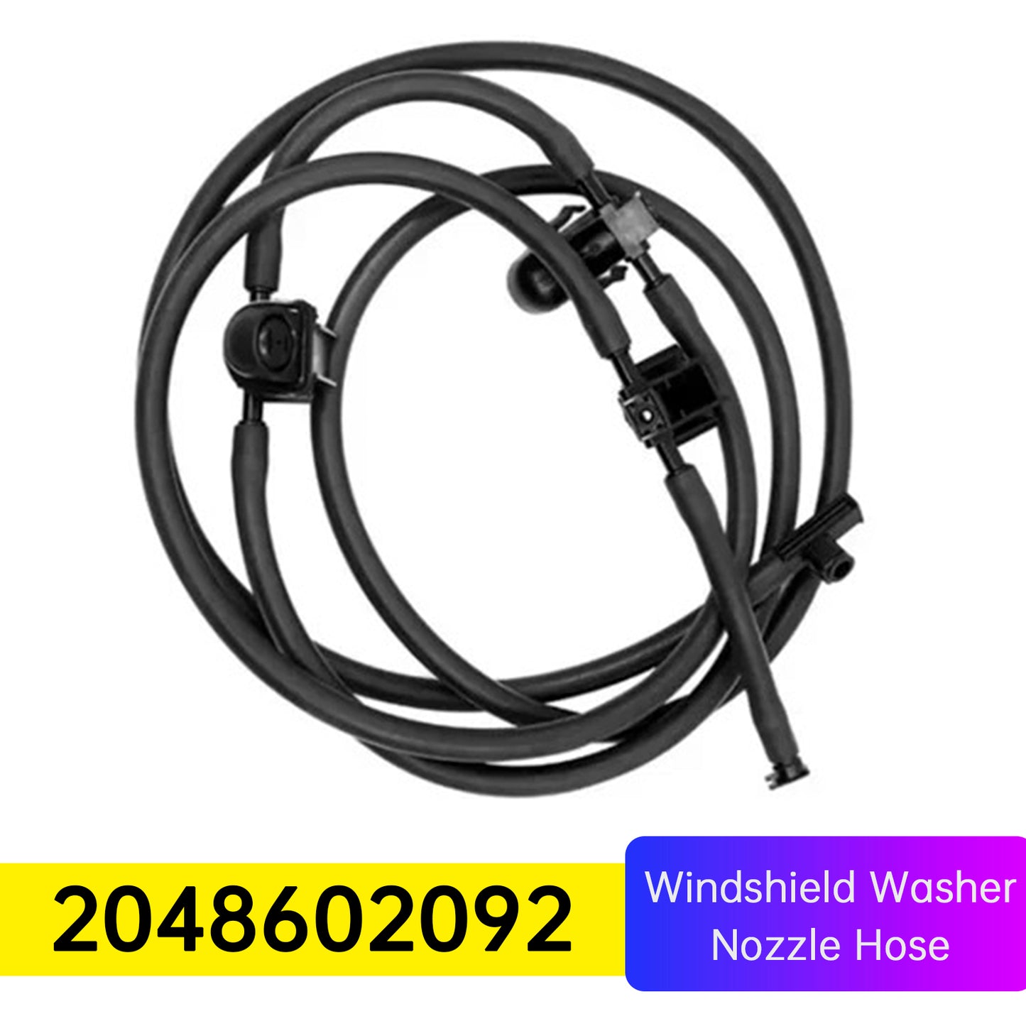 Mercedes X204 GLK-Class 2048602092 Windshield Washer Nozzle Hose Heated