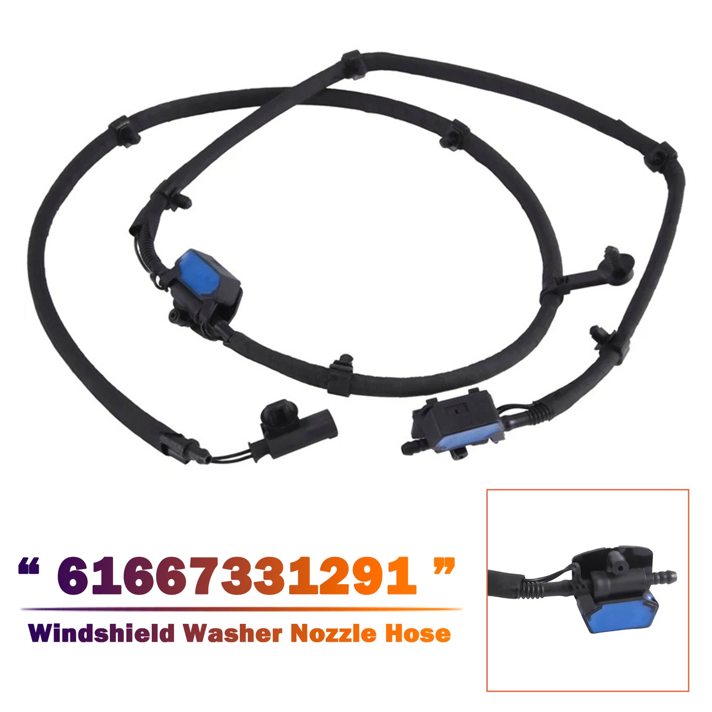 BMW 2 Series F45 F46 218i 220i 61667331291 Windshield Washer Nozzle Hose