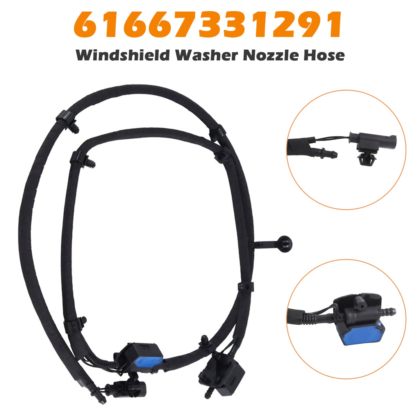 BMW 2 Series F45 F46 218i 220i 61667331291 Windshield Washer Nozzle Hose