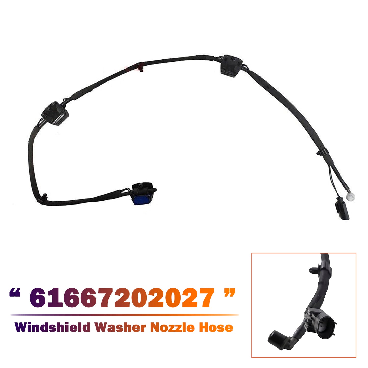 BMW 740i 740Li 750Li 760Li 750Li 61667202027 Windshield Washer Nozzle Hose