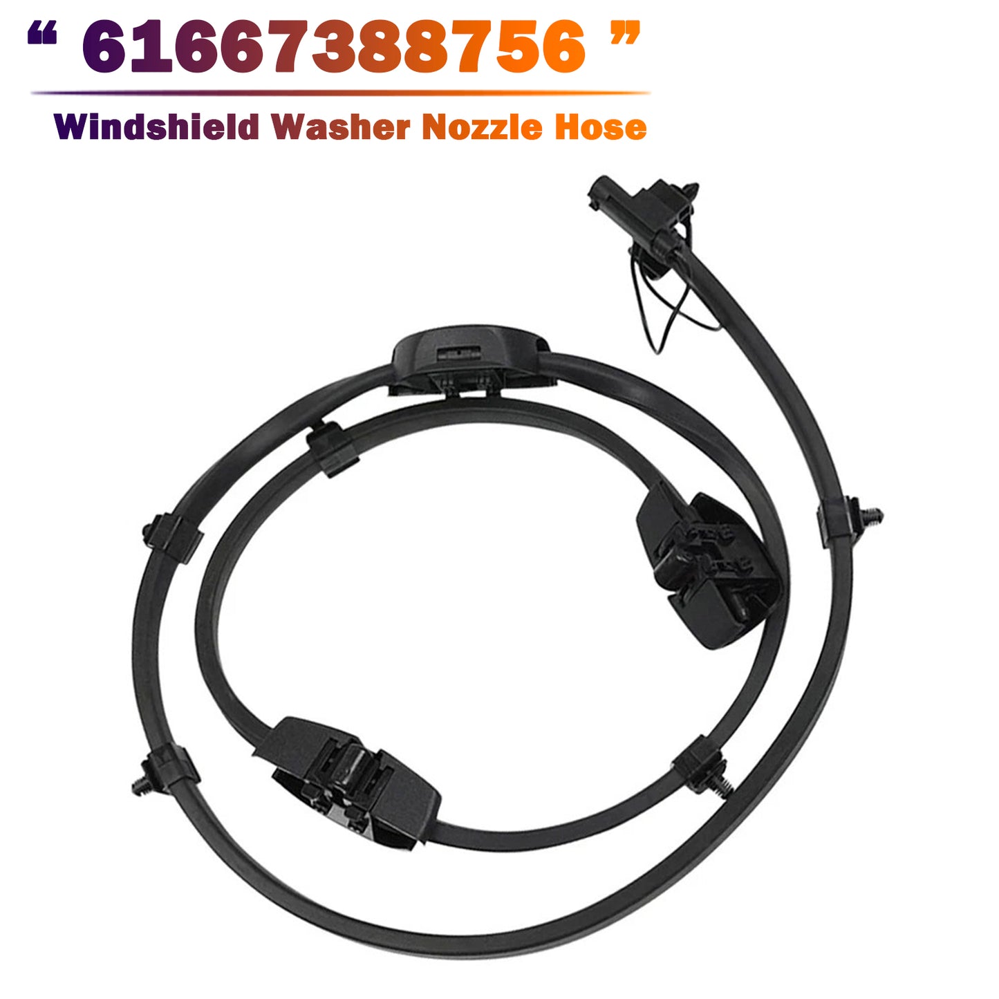 BMW 5-Ser G30 G31 F90 M5 G38 530i 61667388756 Windshield Washer Nozzle Hose