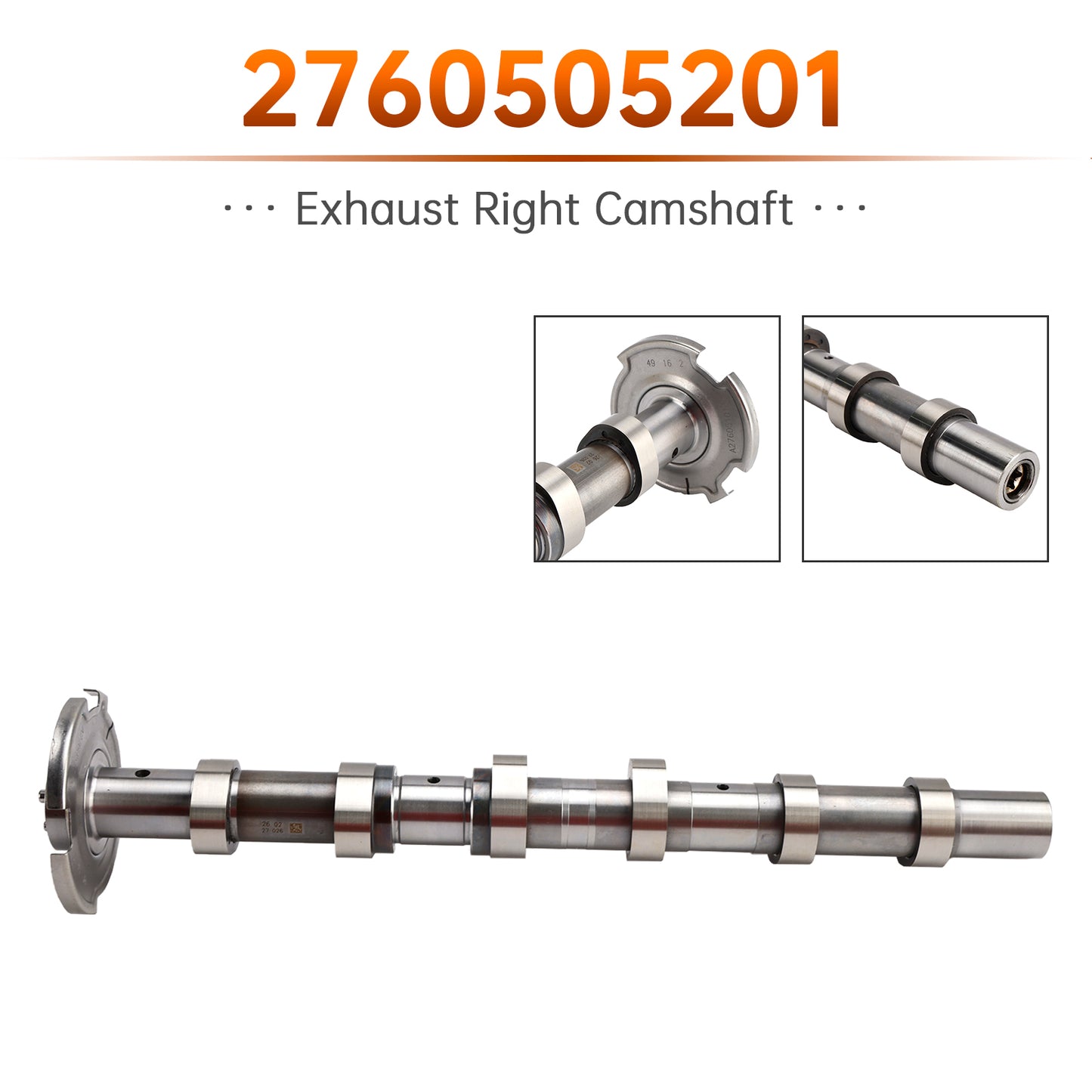 2017-2017 Mercedes-Benz C43 AMG 4Matic W205/S205 V6 3.0L A2760505201 Exhaust Right Camshaft