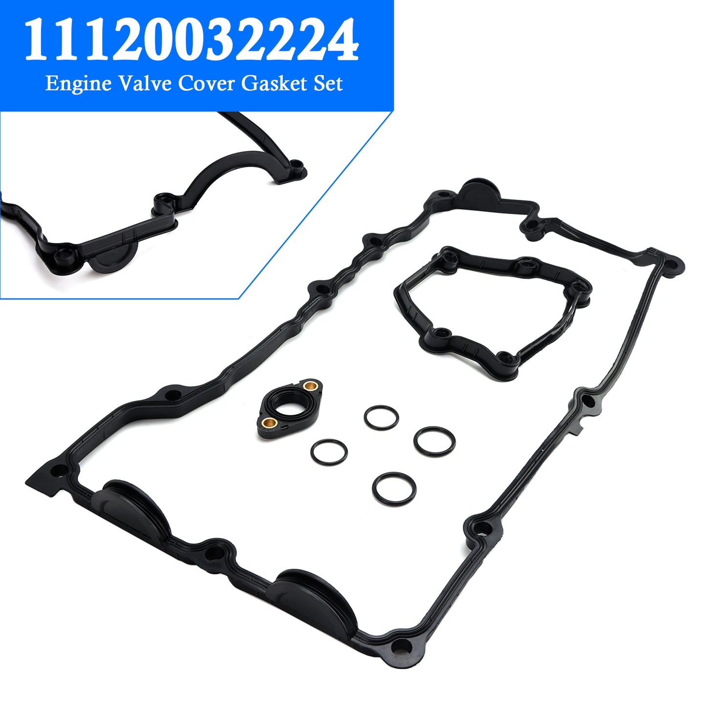 2004-2012 BMW 1 (E87) 118 i 129KM 11120032224 Engine Valve Cover Gasket Set