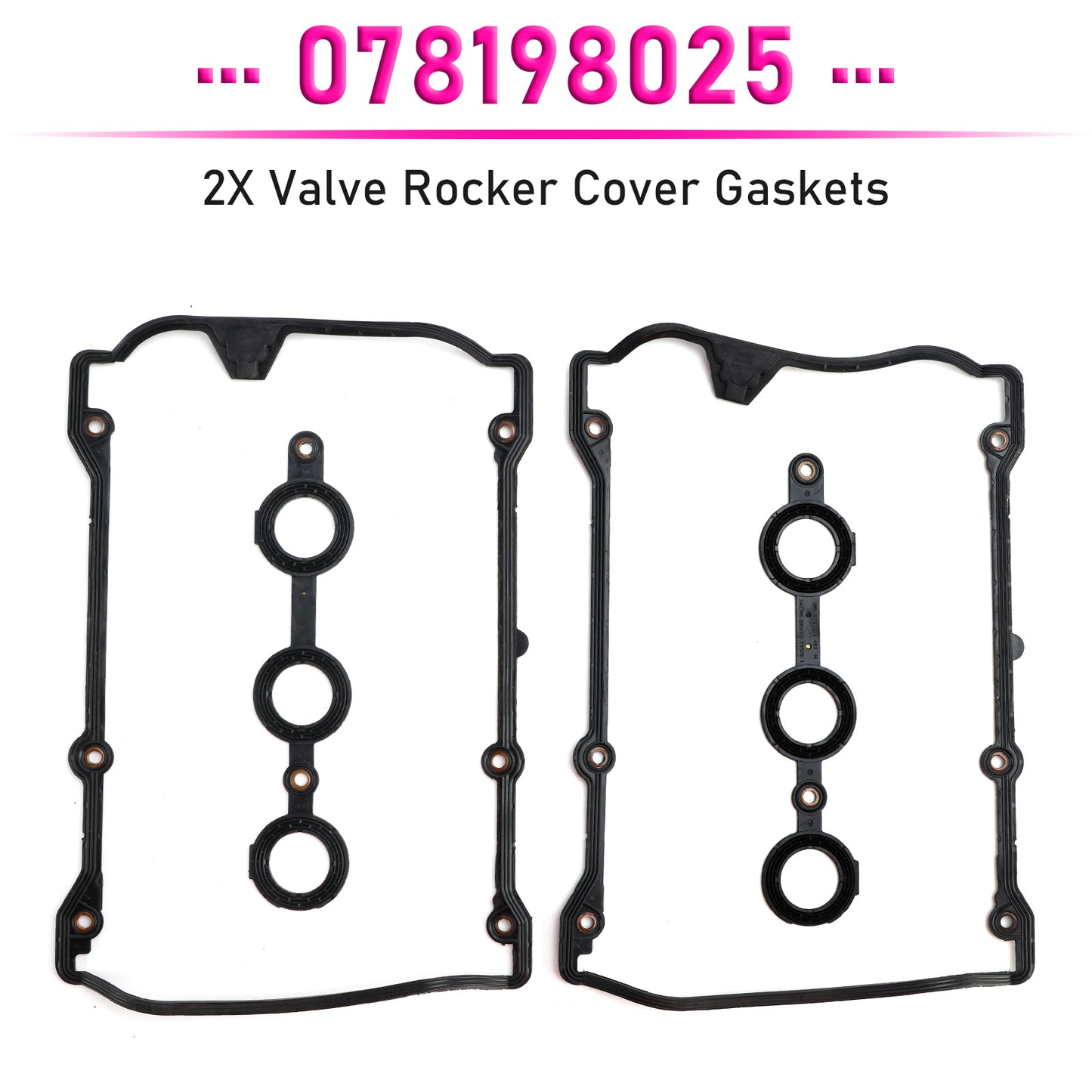 VW Passat 2.8 2.7 2.4 Petrol 078198025 2X Valve Rocker Cover Gaskets