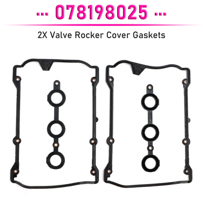 VW Passat 2.8 2.7 2.4 Petrol 078198025 2X Valve Rocker Cover Gaskets