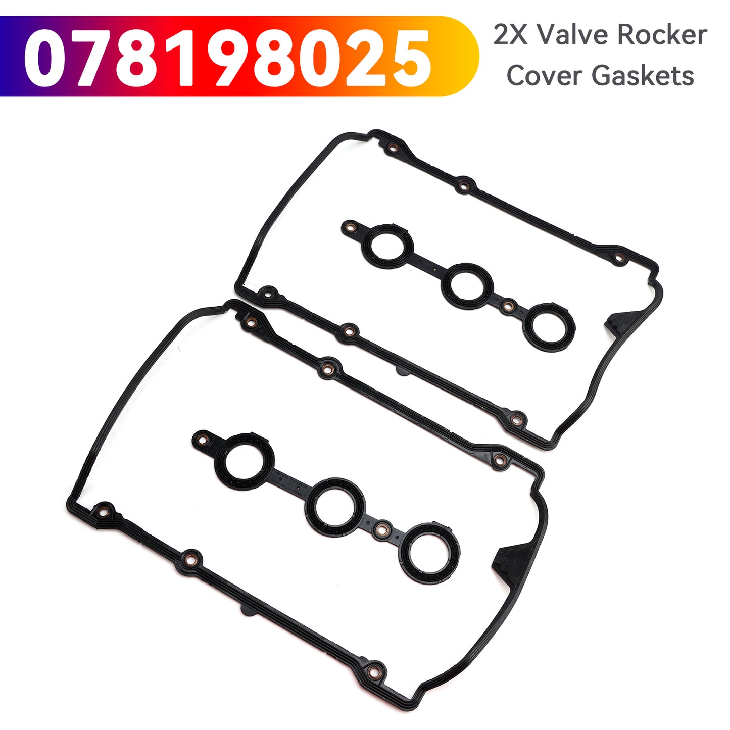 VW Passat 2.8 2.7 2.4 Petrol 078198025 2X Valve Rocker Cover Gaskets