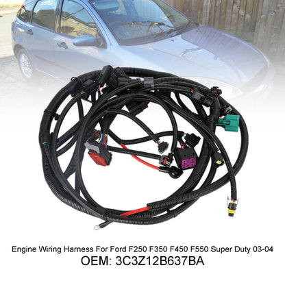 Ford F250 F350 F450 6.0L V8 2003 3C3Z-12B637-BA Engine Wiring Harness