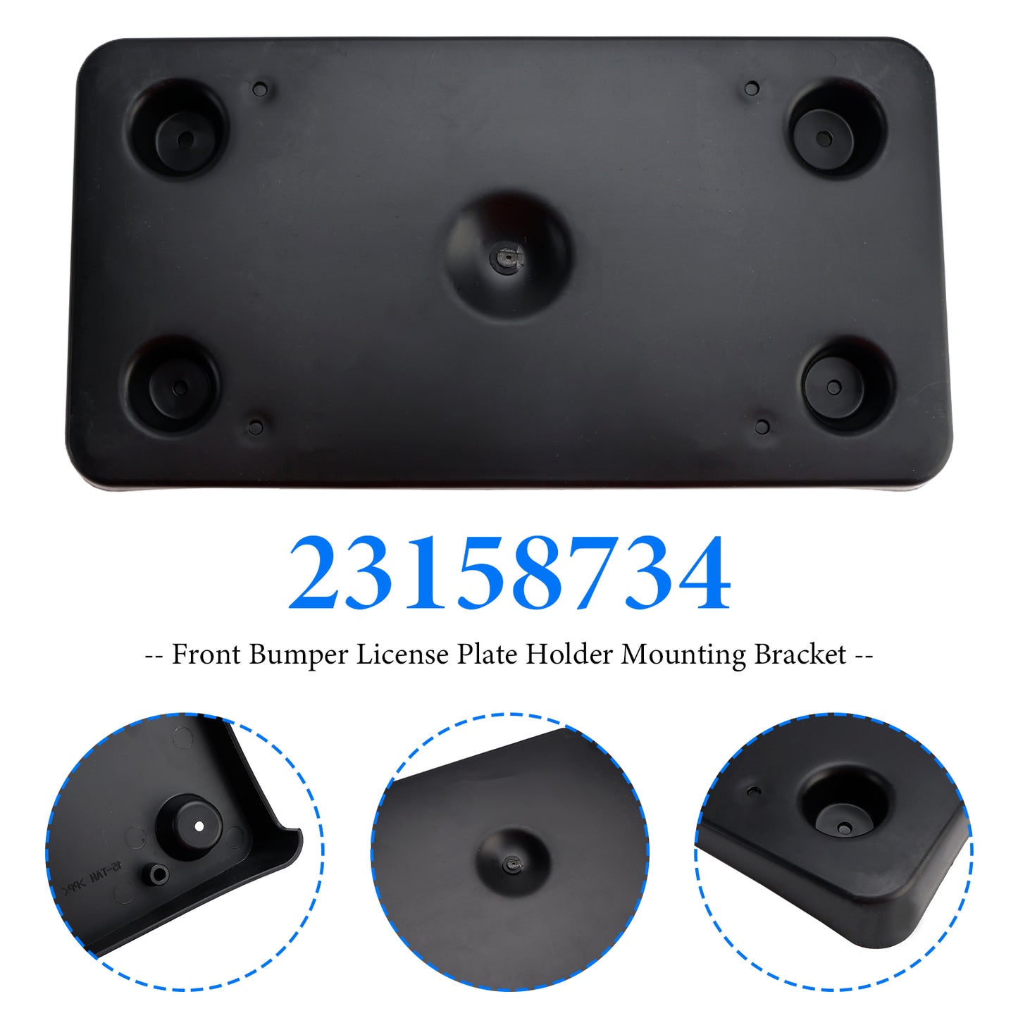 2015-2020 Cadillac Escalade 191275551387 Front Bumper License Plate Holder Mounting Bracket
