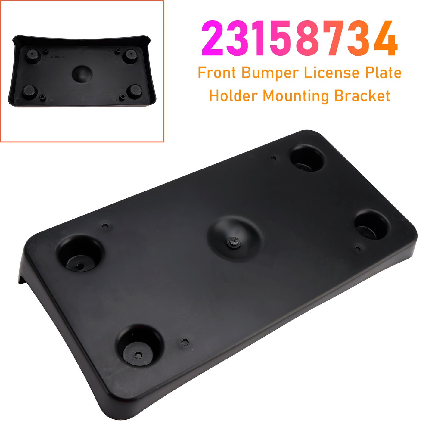 2015-2020 Cadillac Escalade 191275551387 Front Bumper License Plate Holder Mounting Bracket