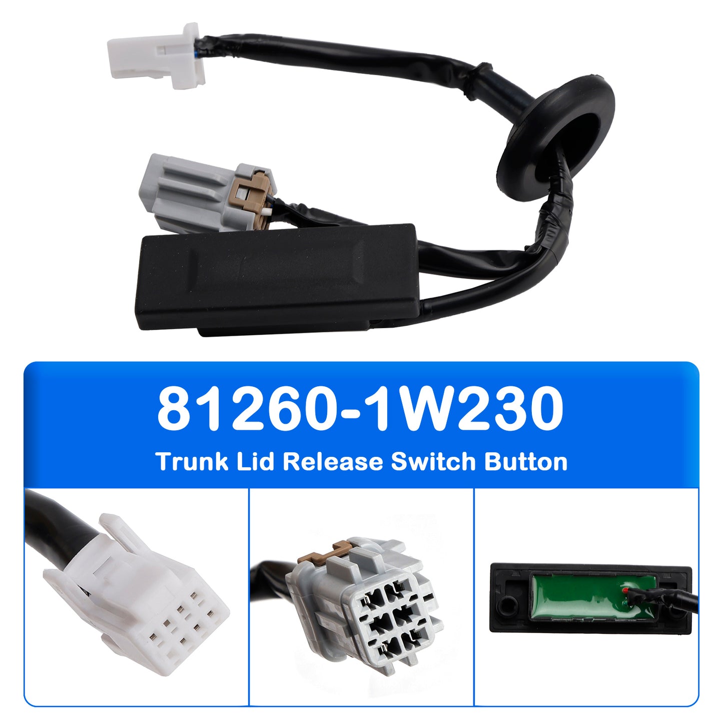 2011-2017 Kia Rio III 812601W230 Trunk Lid Release Switch Button