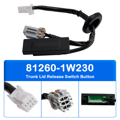 2011-2017 Kia Rio III 812601W230 Trunk Lid Release Switch Button