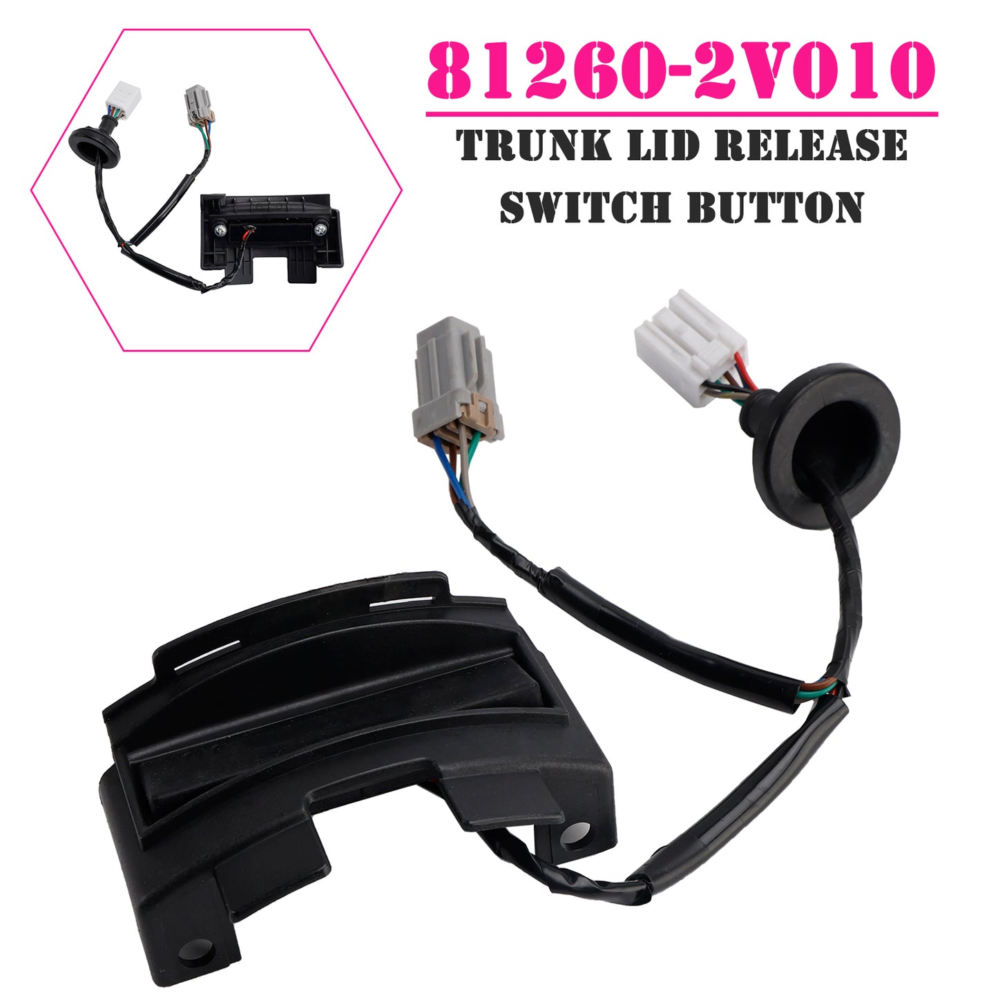 2012-2017 Hyundai Veloster 812602V010 Trunk Lid Release Switch Button