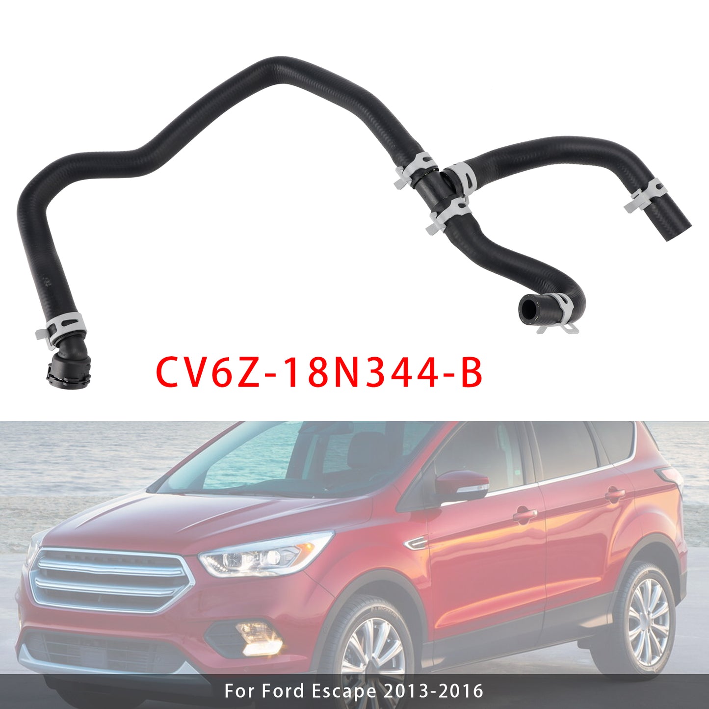 2013-2016 Ford Escape CV6Z18N344B Heater Water Engine Coolant Hose