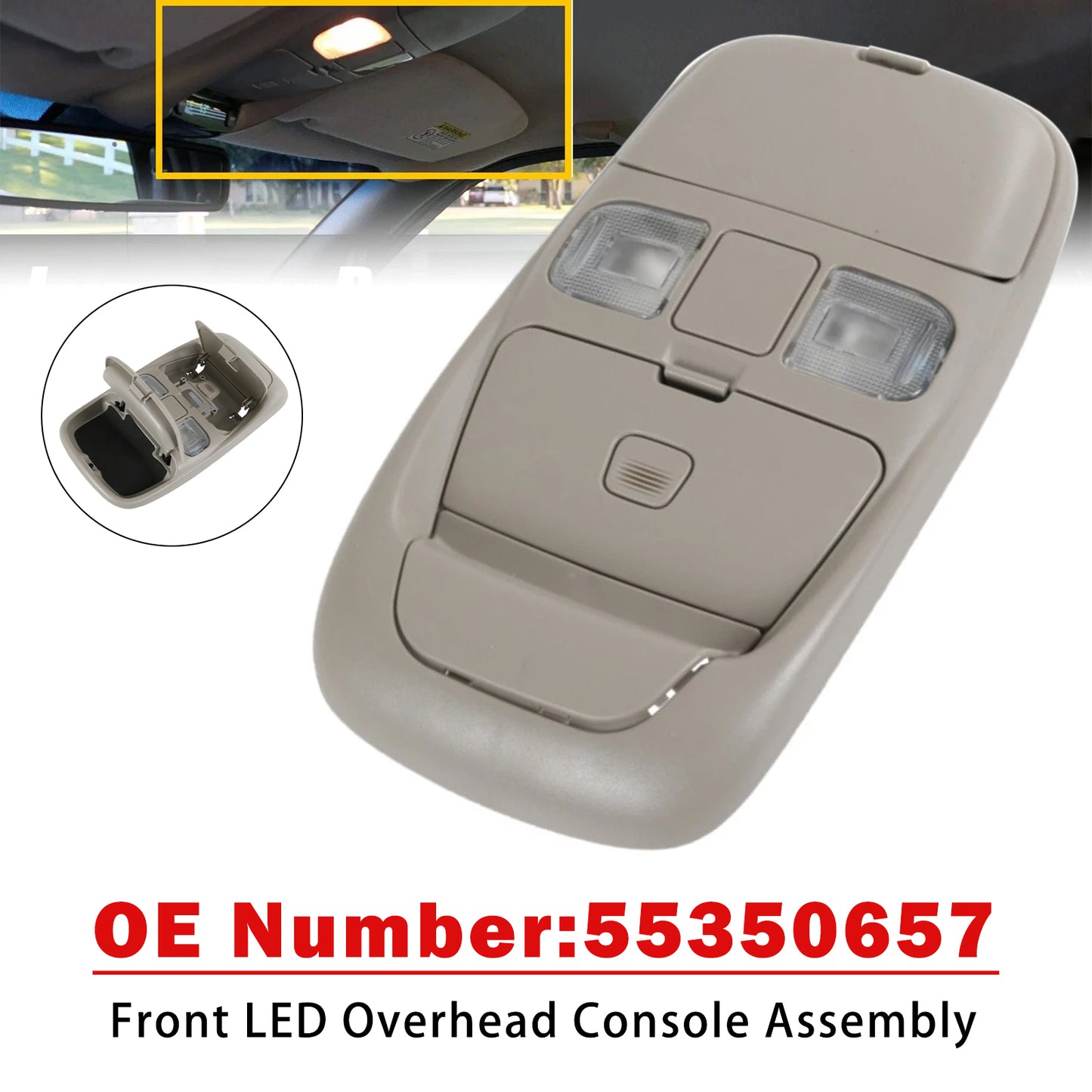 1998-2001 Dodge Ram 1500 SN94TL2AA Front LED Overhead Console