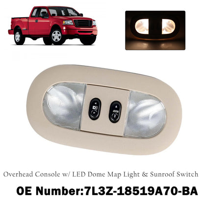 2004-2008 Ford F-150 7L3Z-18519A70-BA Overhead Console Dome Map Light Sunroof Switch