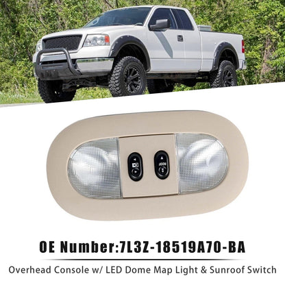 2004-2008 Ford F-150 7L3Z-18519A70-BA Overhead Console Dome Map Light Sunroof Switch