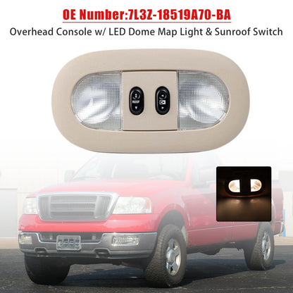 2004-2008 Ford F-150 7L3Z-18519A70-BA Overhead Console Dome Map Light Sunroof Switch