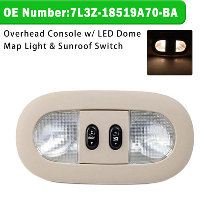 2004-2008 Ford F-150 7L3Z-18519A70-BA Overhead Console Dome Map Light Sunroof Switch