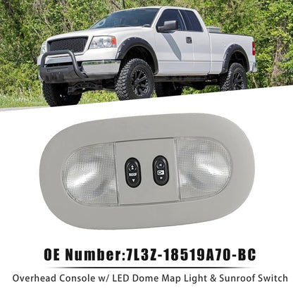 2004-2008 Ford F-150 7L3Z-18519A70-BC Overhead Console Dome Map Light Sunroof Switch