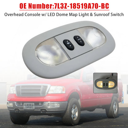 2004-2008 Ford F-150 7L3Z-18519A70-BC Overhead Console Dome Map Light Sunroof Switch