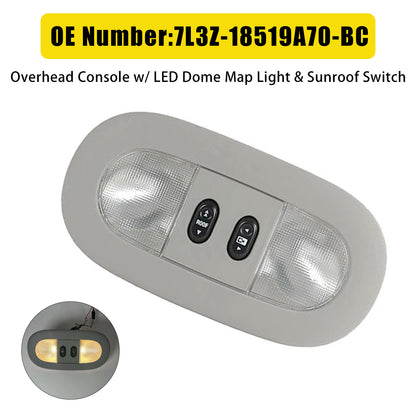 2004-2008 Ford F-150 7L3Z-18519A70-BC Overhead Console Dome Map Light Sunroof Switch