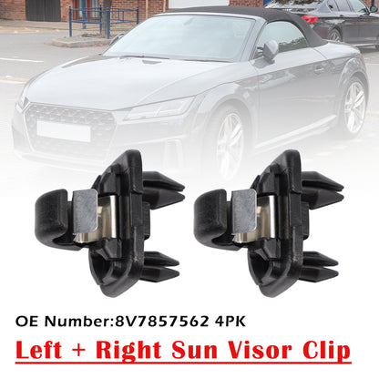 2015-2019 Audi A3 Cabriolet (Type 8V) 8V78575624PK 2x Sun Visor Clip 4PK