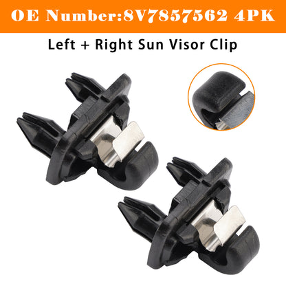2015-2019 Audi A3 Cabriolet (Type 8V) 8V78575624PK 2x Sun Visor Clip 4PK