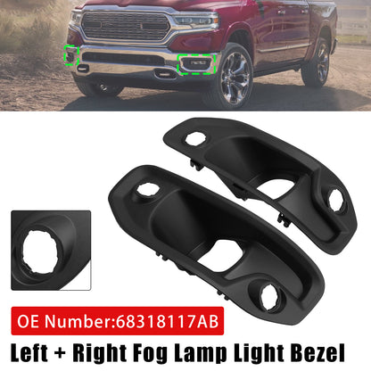 2019-2024 RAM 1500 68318117AB Left + Right Fog Lamp Light Bezel