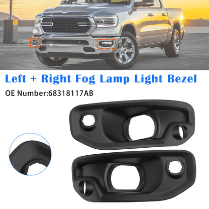 2019-2024 RAM 1500 68318117AB Left + Right Fog Lamp Light Bezel